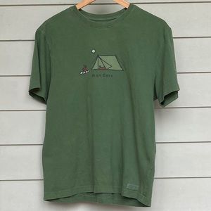 Vintage Life Is Good Man Cave T Shirt M